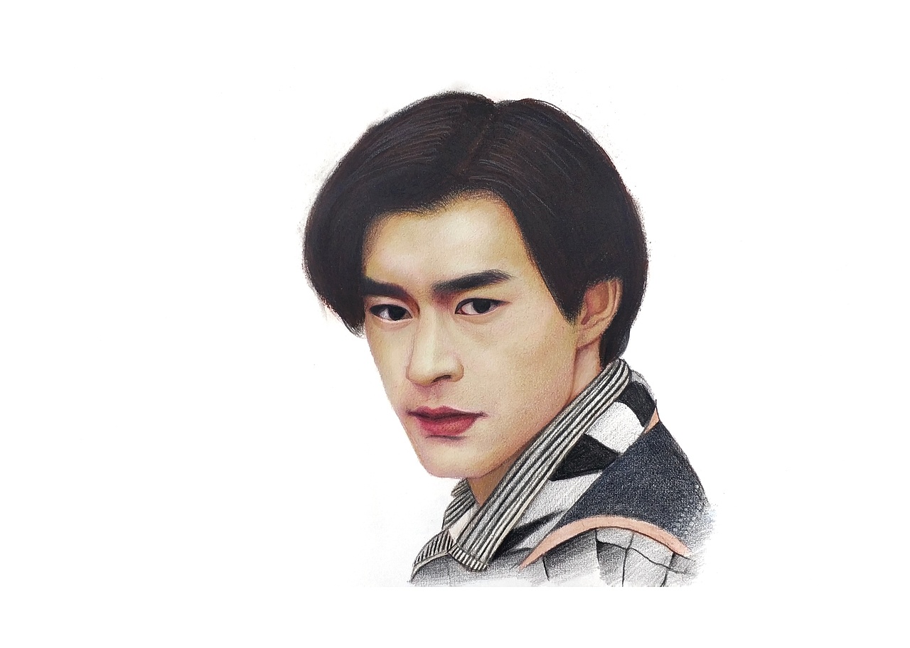 彩铅古天乐|纯艺术|绘画|w王振_原创作品-站酷zcool