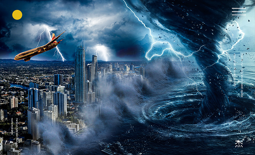 合成海报(海啸)|平面|海报|小杰同学 - 原创作品 - 站酷 (zcool)