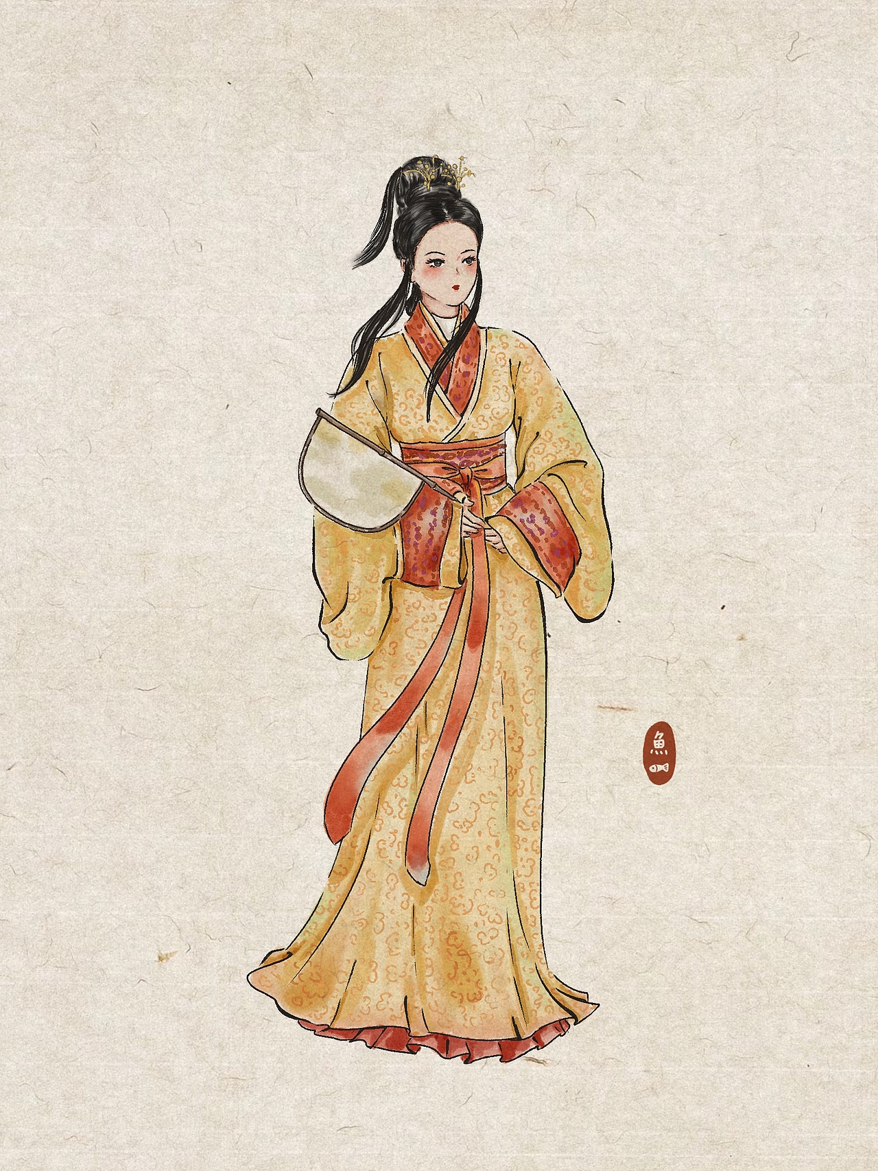 古风桂花汉服美女花神（图ZMzYxOTExMTIw） - 创作习作 - 站酷设计师鱼蛋仔的mama原创素材 - 站酷ZCOOL