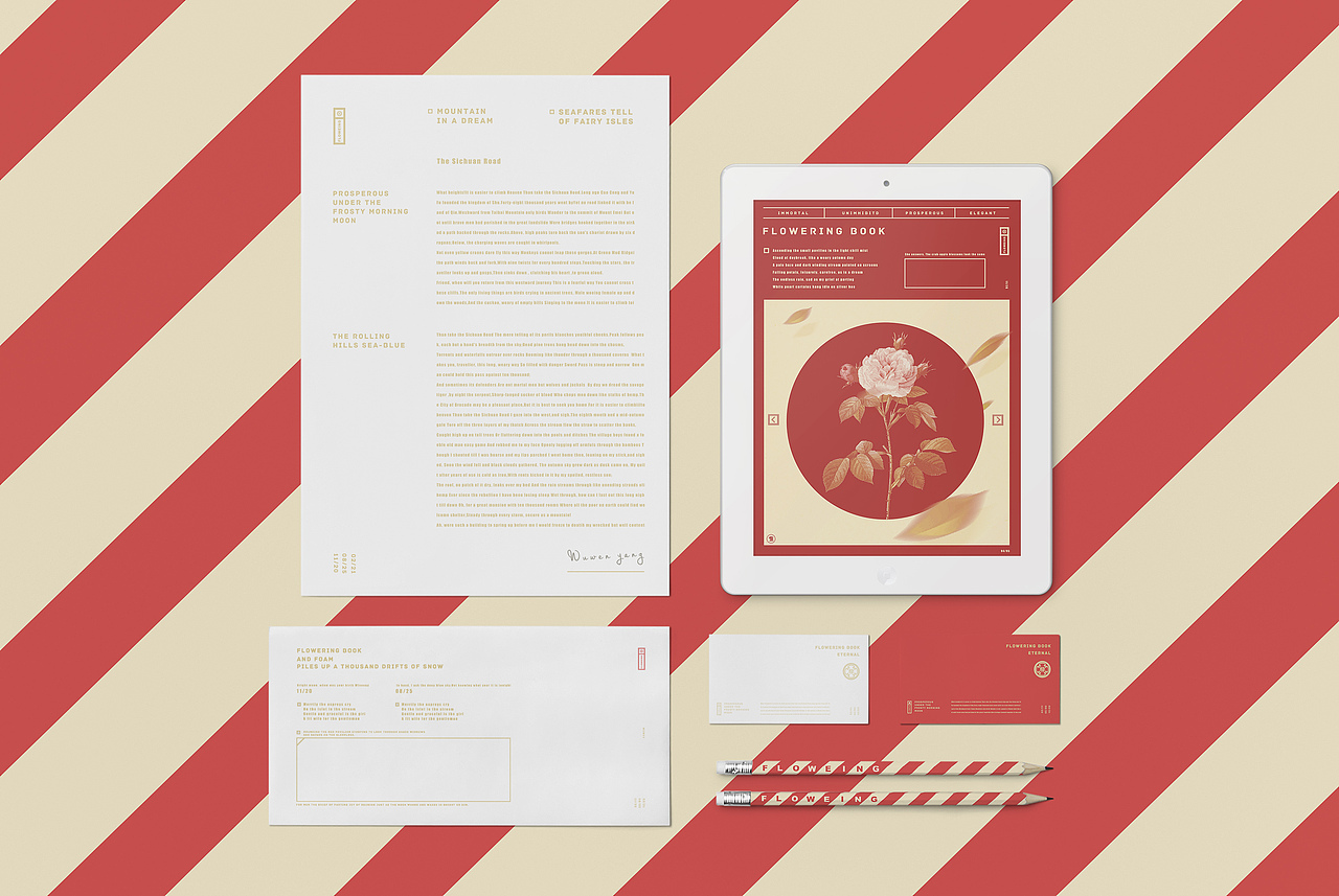 《 FLOWEING BOOK 》（图ZNjAzOTg3MzI=） - 品牌 - 站酷设计师I玲珑骰子I原创素材 - 站酷ZCOOL