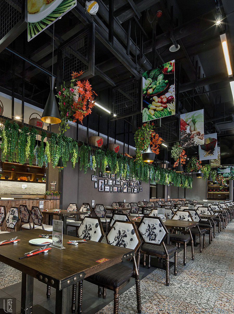 积福树素食餐厅设计说明 广州尤度素食餐厅室内设计案例