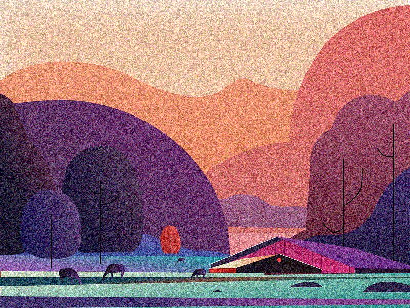 风景（图ZMTU5NTUzMzE2） - 艺术插画 - 站酷设计师南巷清风原创素材 - 站酷ZCOOL