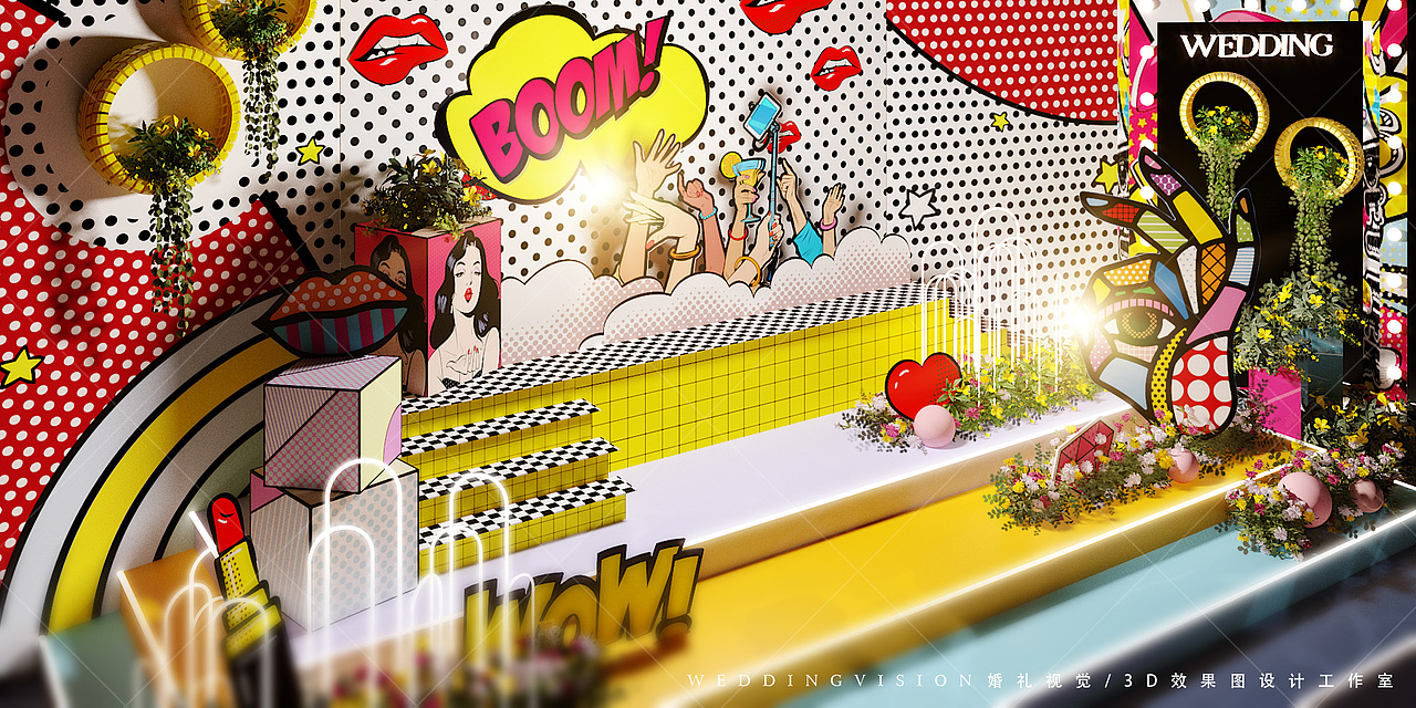 婚礼效果图（图ZMTMxMTQ1Nzk2） - 展陈设计 - 站酷设计师莫安安原创素材 - 站酷ZCOOL