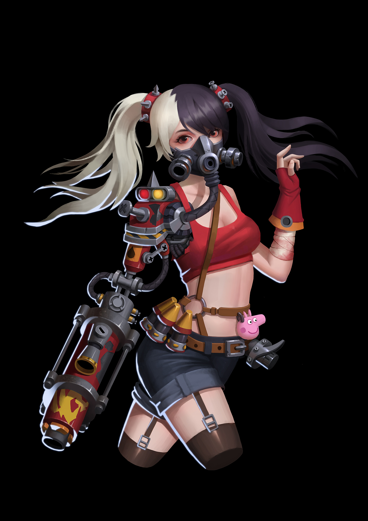 废土朋克半身像设计