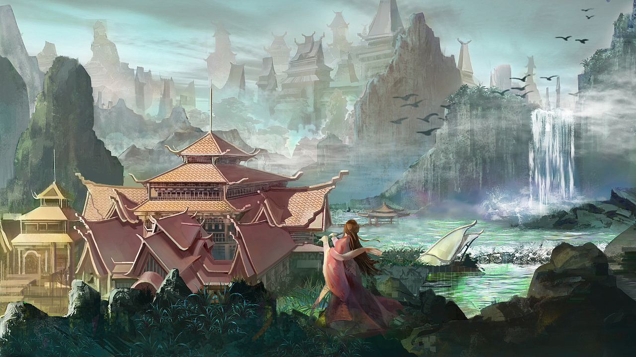 游戏场景插画气氛图（图ZMjUxOTE0MjA4） - 游戏原画 - 站酷设计师五八零五臭屁蛋原创素材 - 站酷ZCOOL