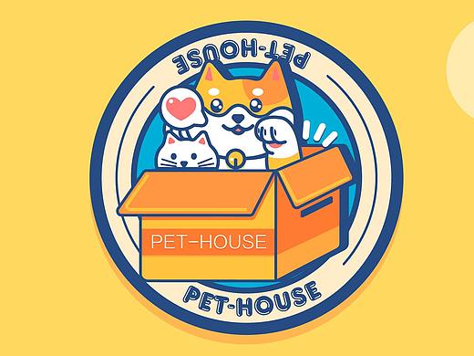 PET-HOUSE宠物店logo意向设计