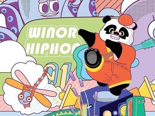 WINOR HIPHOP墻繪圖稿（個人主頁-ZMzc2MzI2NTY=） - 創(chuàng)作習(xí)作 - 站酷設(shè)計(jì)師湯圓小啾原創(chuàng)素材 - 站酷ZCOOL