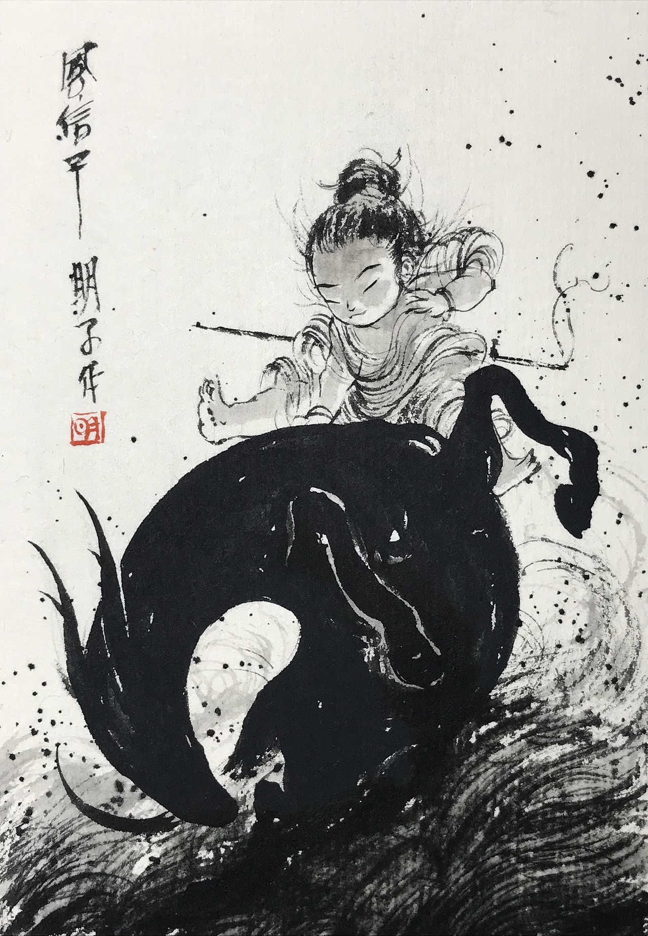 明子的水墨奇幻世界——《风信子系列》1(图ZMjc3NDY2Mzky) - 绘画 - 站酷设计师明子水墨奇幻世界原创素材 - 站酷ZCOOL