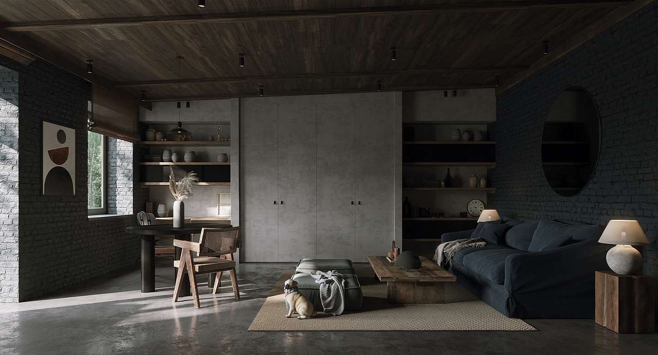 侘寂风效果图表现