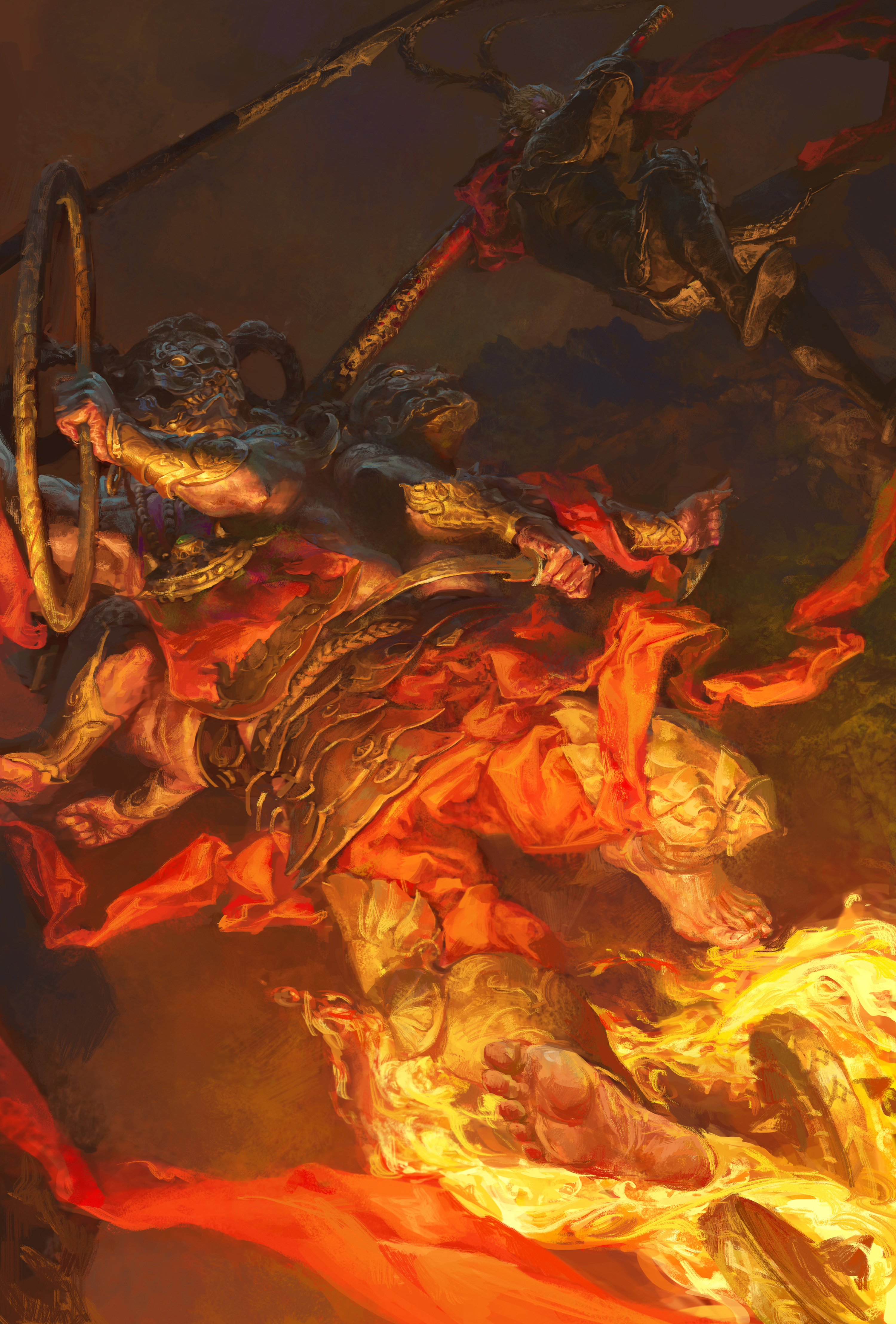 钟风华近期西游系列作品 无水印大图|插画|游戏原画|艺数绘cg - 原创