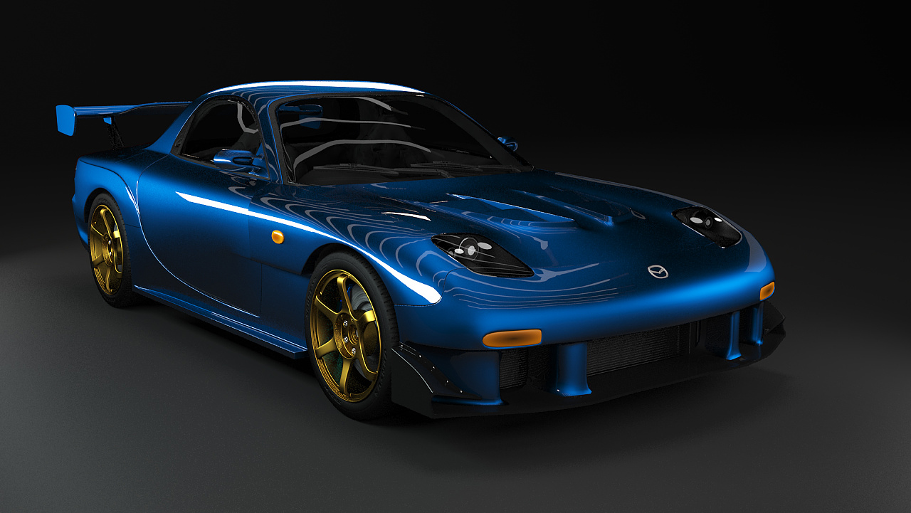 mazda rx7 fd3d - 原创作品 - 站酷(zcool)