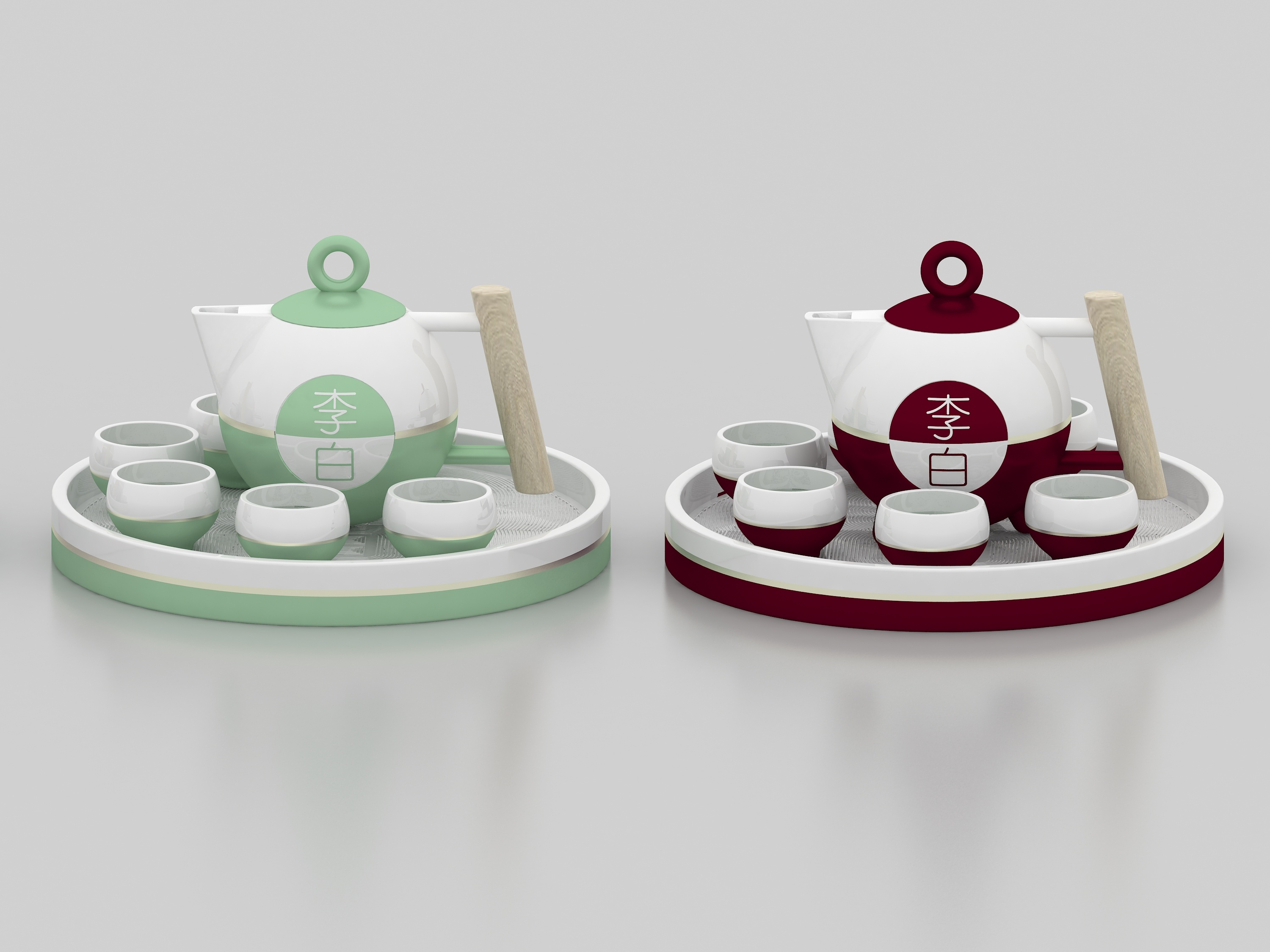 李白文创设计茶具类