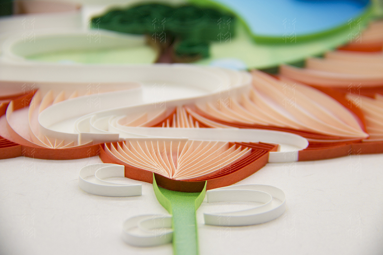 《吴泾十景》插画衍纸艺术（图ZMTY2NDYzOTA0） - 其他手工艺 - 站酷设计师黎凯泉原创素材 - 站酷ZCOOL