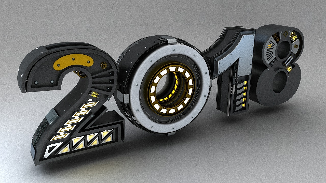 科技感机械字体