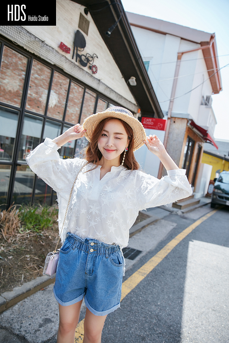 韩国模特韩风女装春夏装街景拍摄