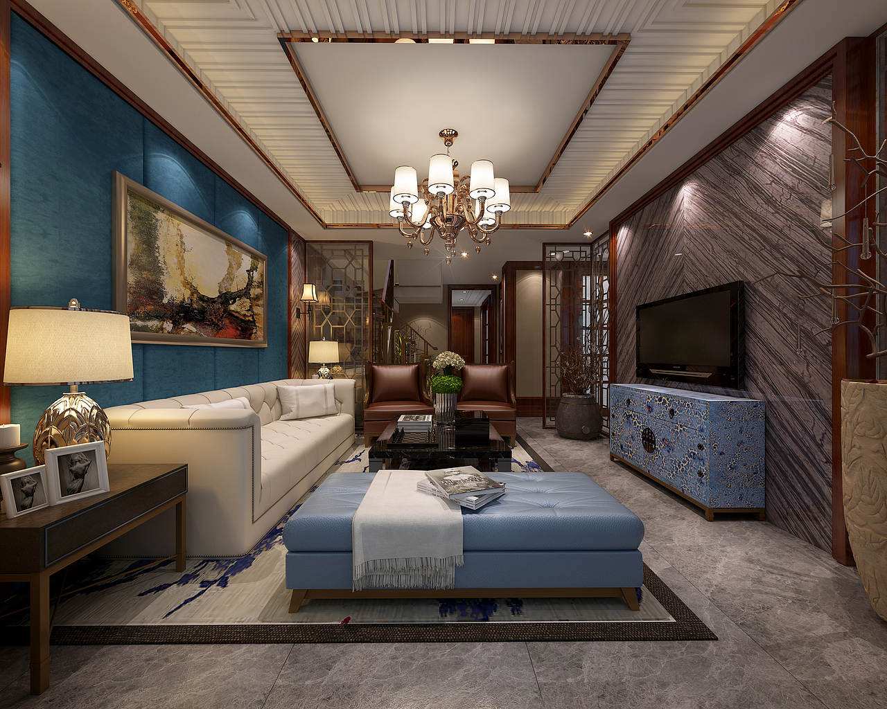 新中式别墅全套