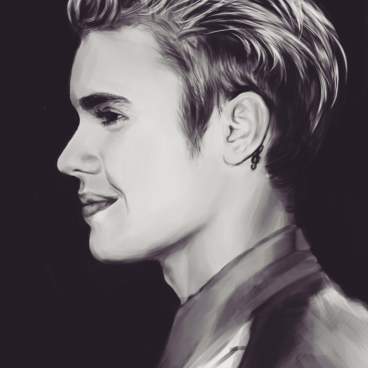 板绘厚涂justinbieber张柏芝