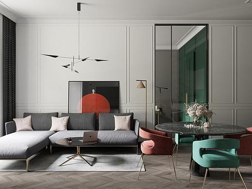 装饰画的五种流行趋势，客厅颜值提升就靠它了