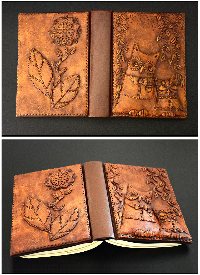 原创软陶书皮-爱的依偎（图ZNzA1MDQ2NTY=） - 其他手工艺 - 站酷设计师大当家的魔法花园原创素材 - 站酷ZCOOL