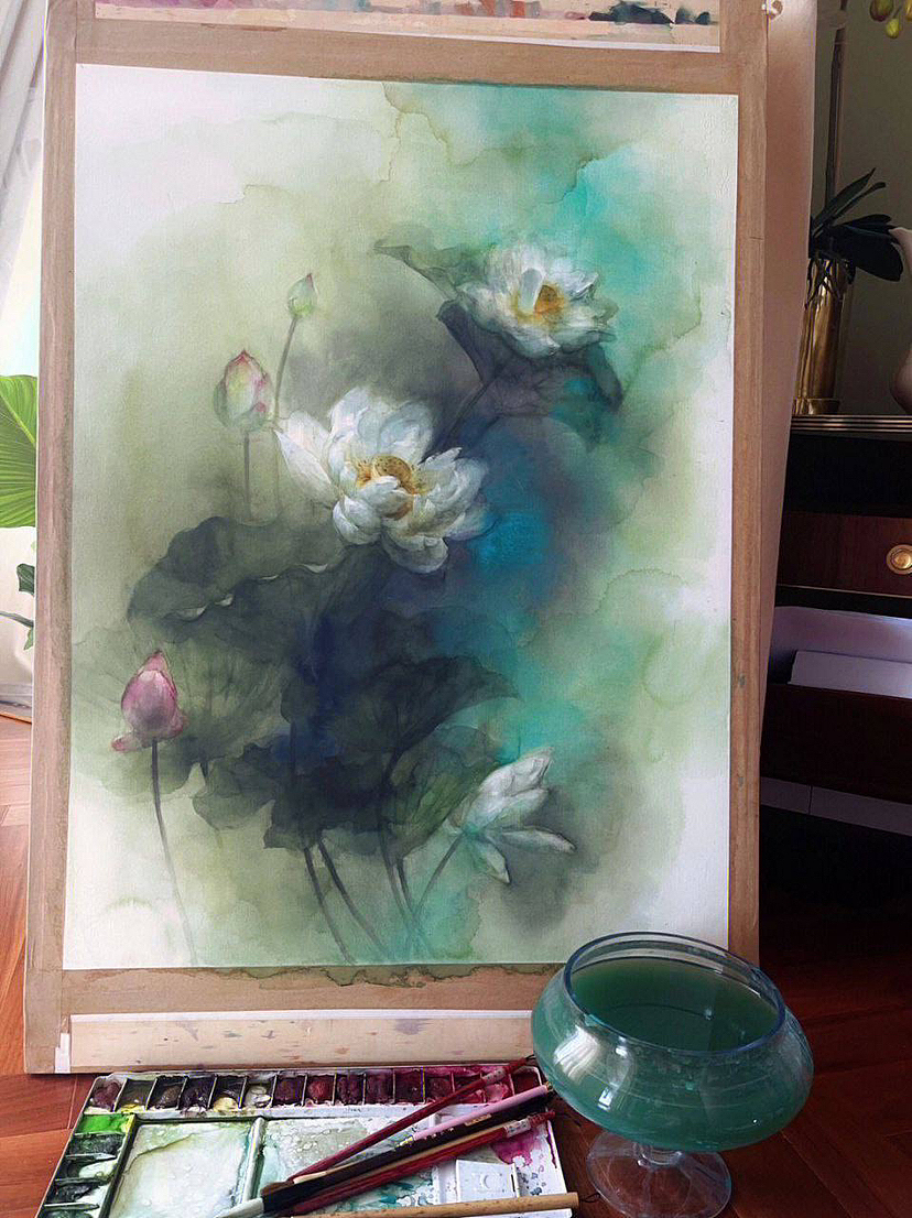 荷花（图ZMzUwNjE5NTE2） - 绘本 - 站酷设计师等风来8868原创素材 - 站酷ZCOOL