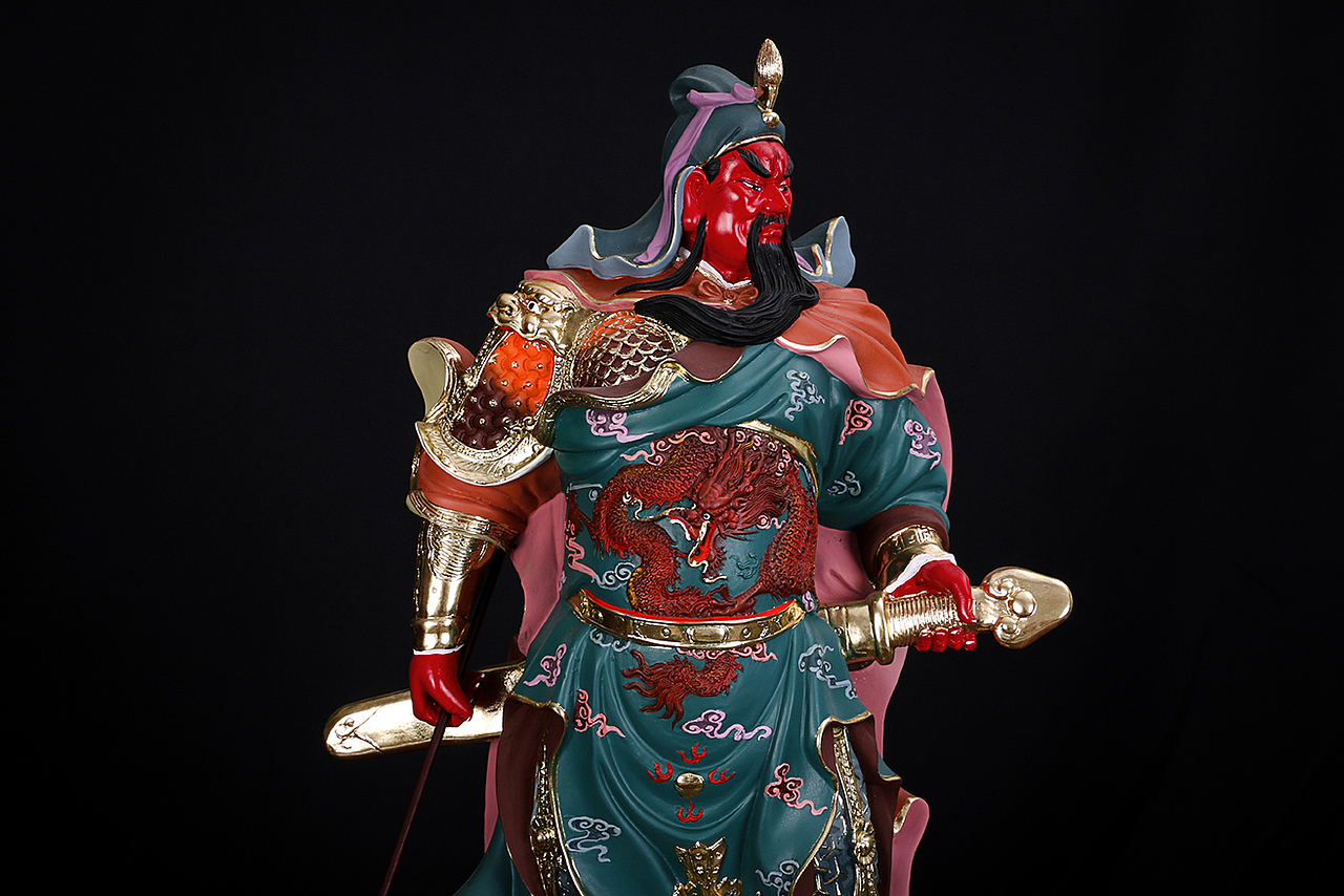 霸气关二爷正气关云长工艺品拍摄