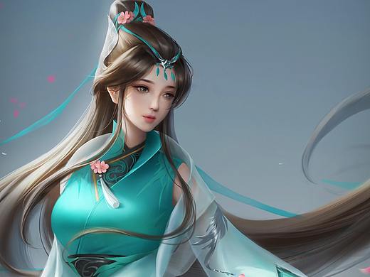剑三琴娘同人(个人主页-ZNTE1MzI1OTY=) - 游戏原画 - 站酷设计师屿瑟原创素材 - 站酷ZCOOL