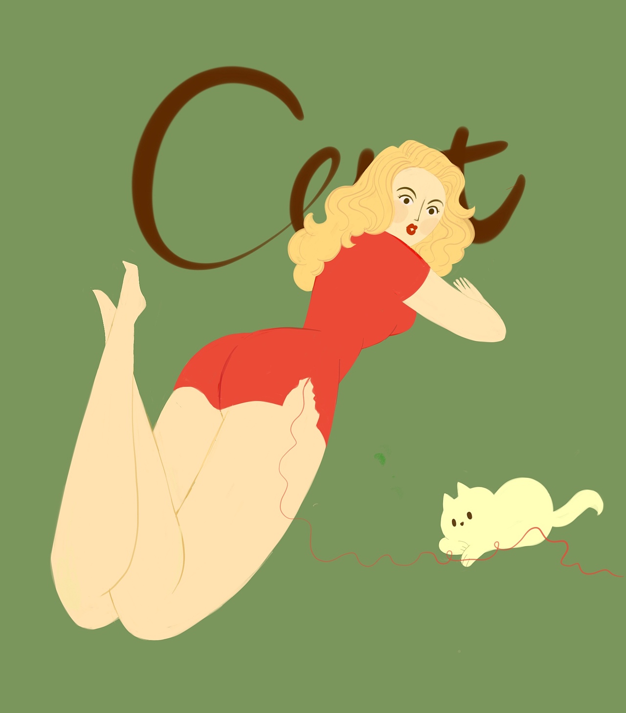 美国复古海报女郎