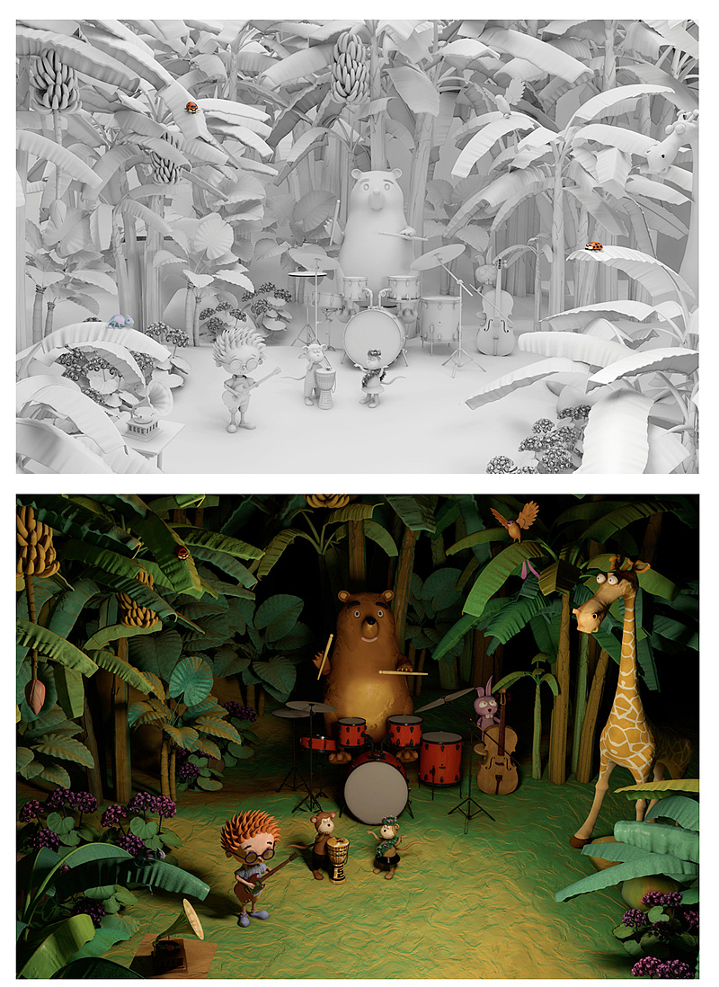 C4D 插画 演唱会（图ZOTAzMzk4NzI=） - 儿童插画 - 站酷设计师米问原创素材 - 站酷ZCOOL