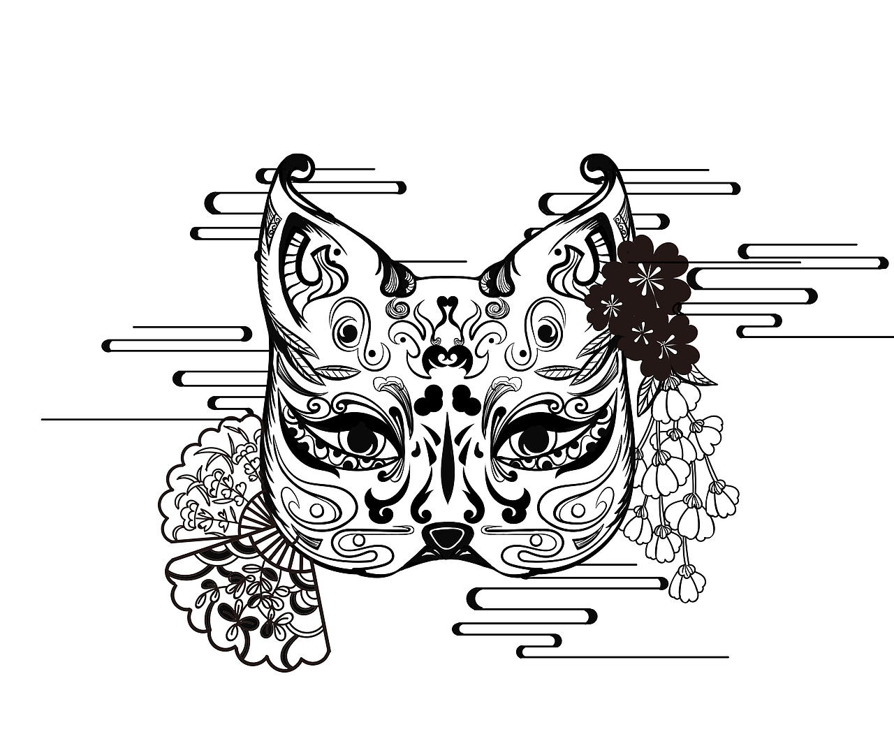 面具（图ZMTQ4NjU0MTI0） - 图案 - 站酷设计师锐崽原创素材 - 站酷ZCOOL