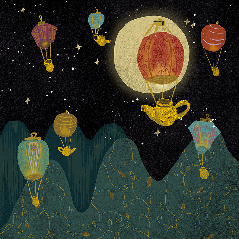 Haohao Tea（图ZMTMyMDYwNDU2） - 商业插画 - 站酷设计师插画师小洁Alicia原创素材 - 站酷ZCOOL
