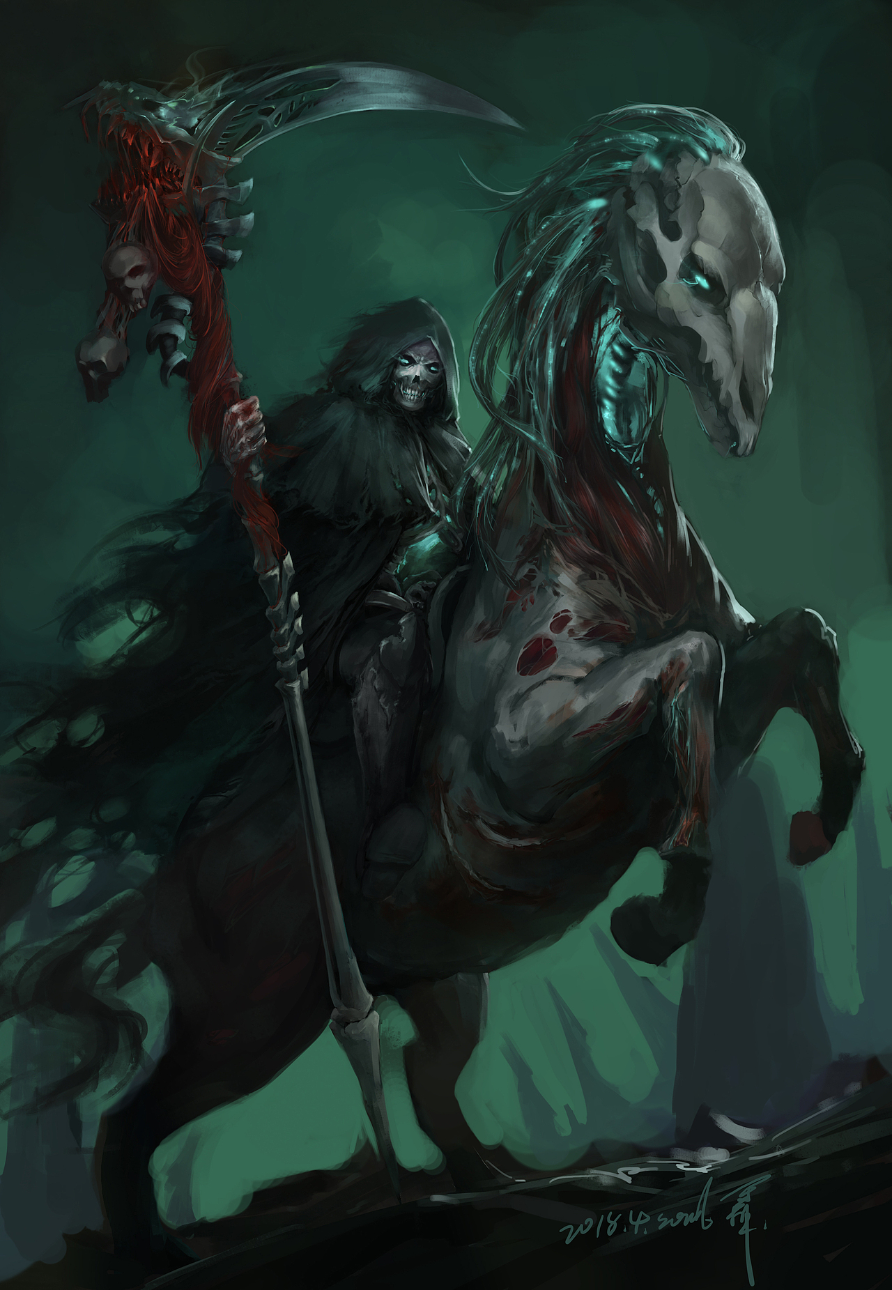 亡灵|插画|游戏原画|何以解忧_原创作品-站酷(zcool)