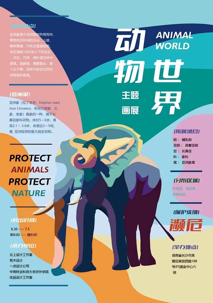 海报设计:动物世界