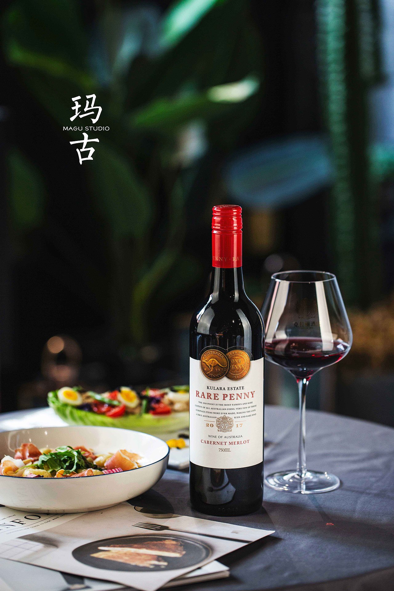 红酒与美食拍摄