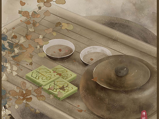 静物小品《色韵》-棕