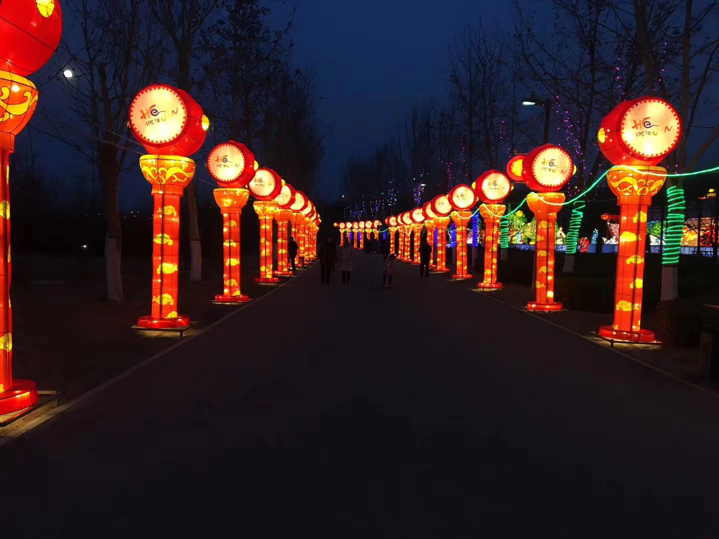 小区春节亮化灯艺图片