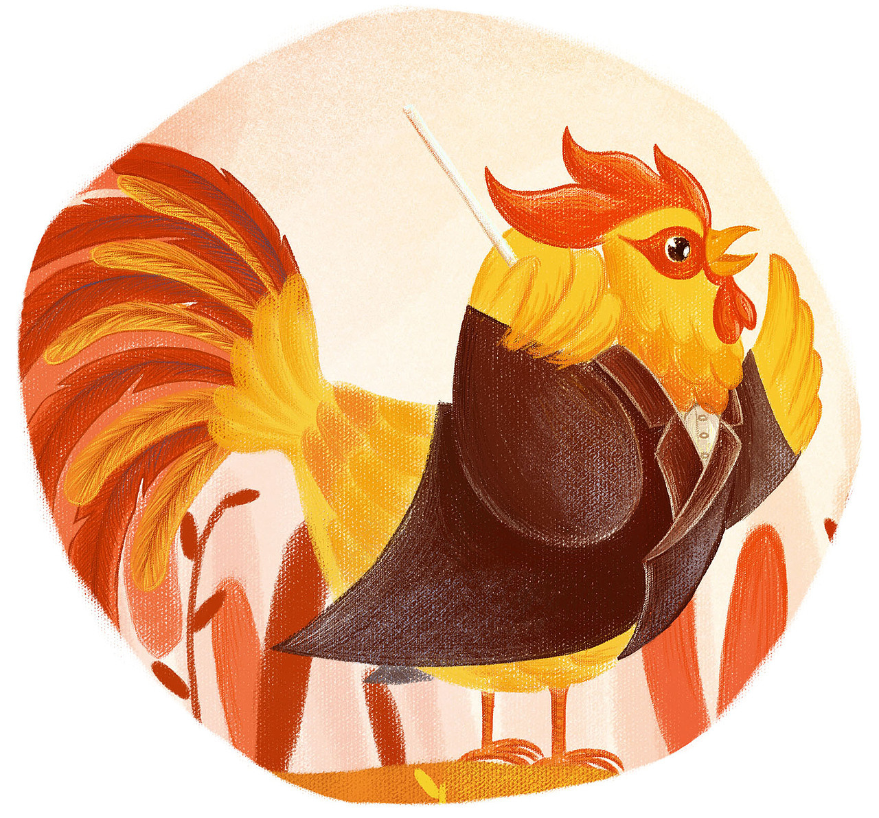 鸡年新乐章（图ZNjkzMDg0NjQ=） - 商业插画 - 站酷设计师CloverL原创素材 - 站酷ZCOOL