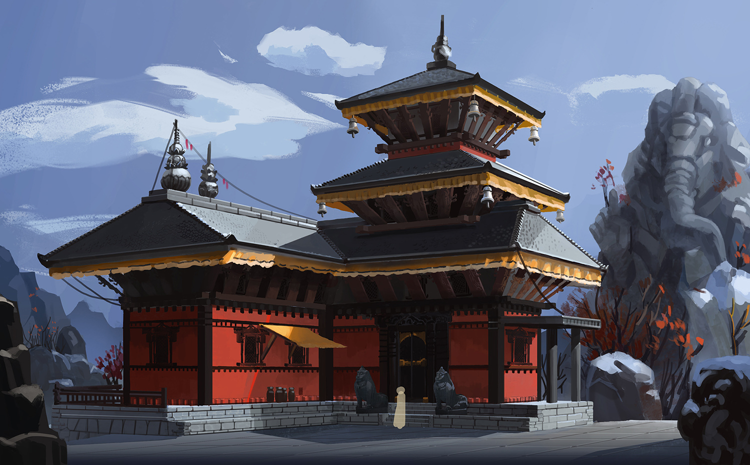 早前做的一套[中国风]场景003|插画|游戏原画|乐乐小白 - 原创作品