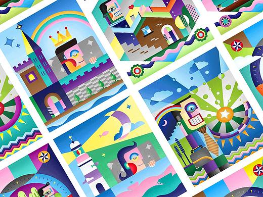 他和她系列插画