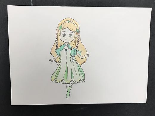 宁荣荣动漫彩铅