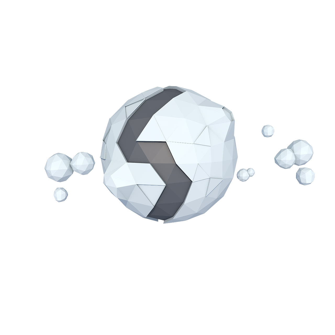 第一个3D练习——low polygon earth