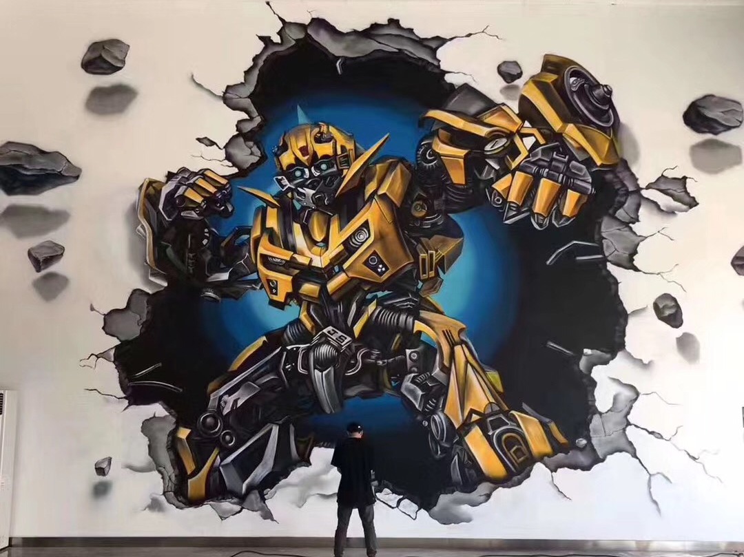 立体创意墙画