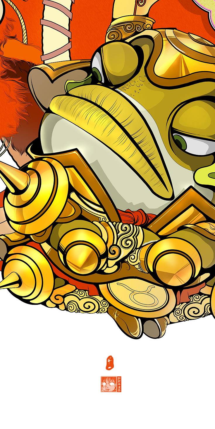 星座  金牛座(十二星系列)——野孩子绘画