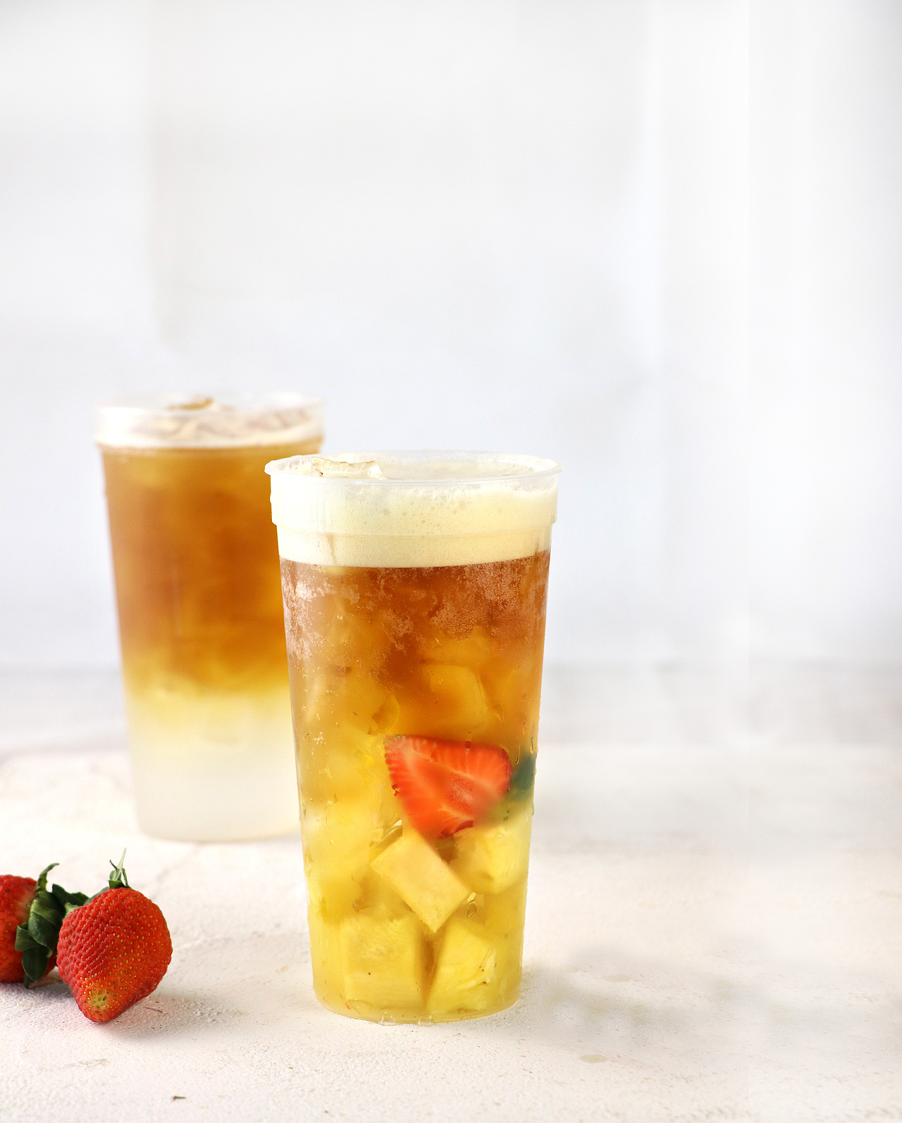 中福合和水果茶奶盖茶