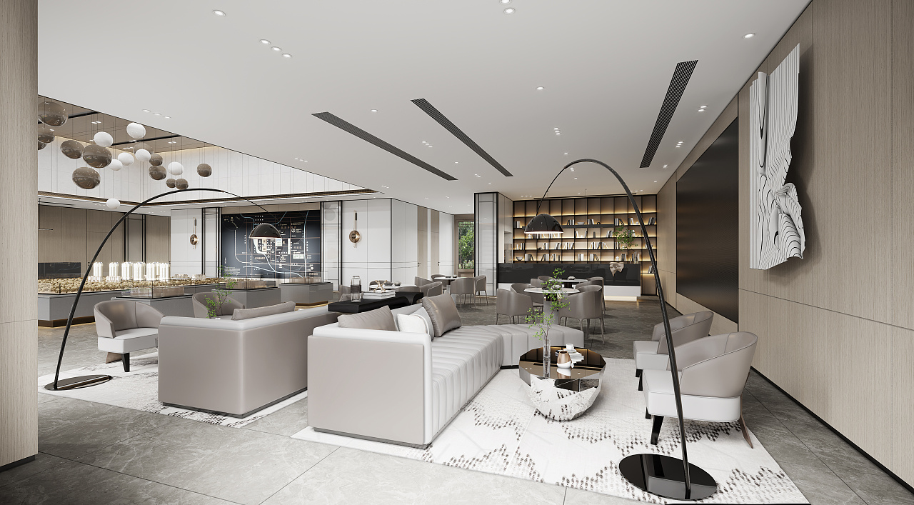 营销中心售楼部效果图