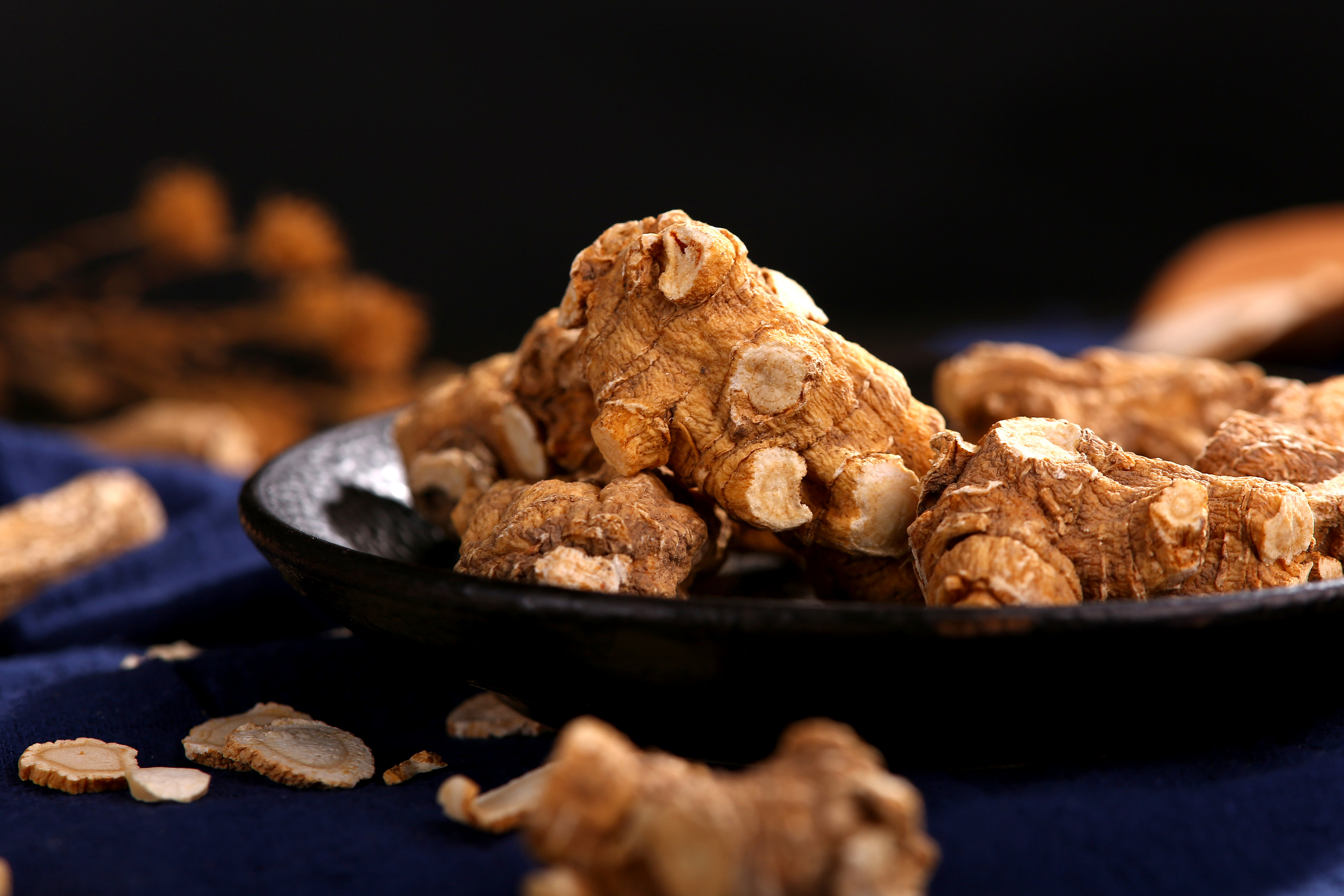 党参 西洋参 药材拍摄