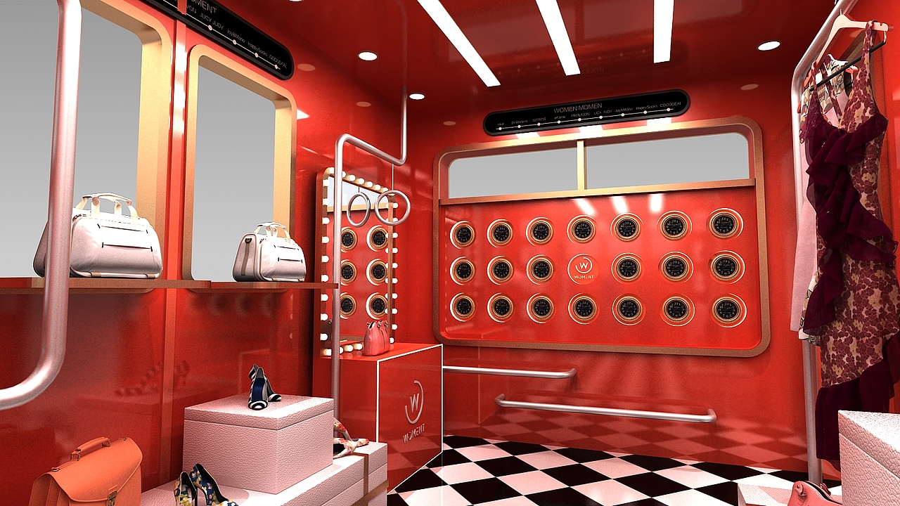 WOMENT 體驗(yàn)空間（圖ZMTQ5MjY4NDMy） - 其他三維 - 站酷設(shè)計(jì)師sneakout原創(chuàng)素材 - 站酷ZCOOL
