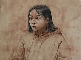 （課堂習(xí)作）半身素描系列。