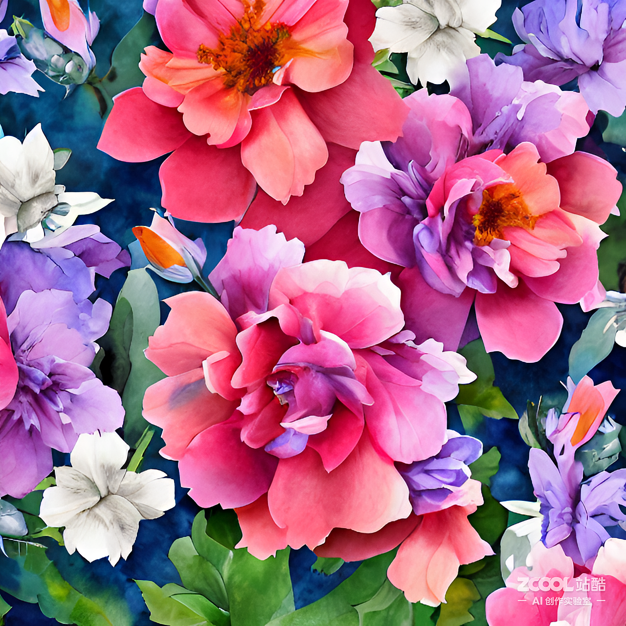 #AI创作实验室#繁花，春天，动物（图ZMzIzNTMzODI0） - AI作品 - 站酷设计师邵初原创素材 - 站酷ZCOOL