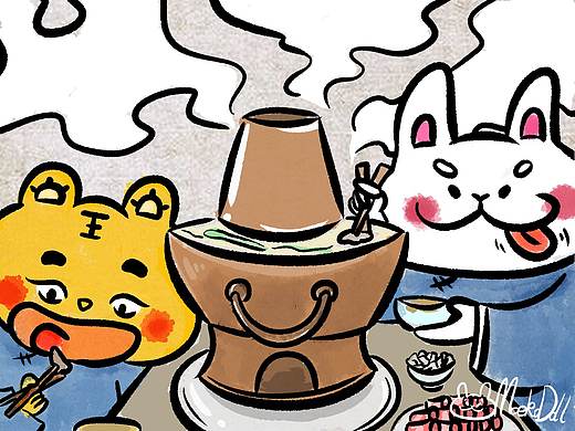 《非著名相聲演員的日子》1月（個(gè)人主頁(yè)-ZNDMwNzQ2MzI=） - 繪本 - 站酷設(shè)計(jì)師MoekoDoll原創(chuàng)素材 - 站酷ZCOOL