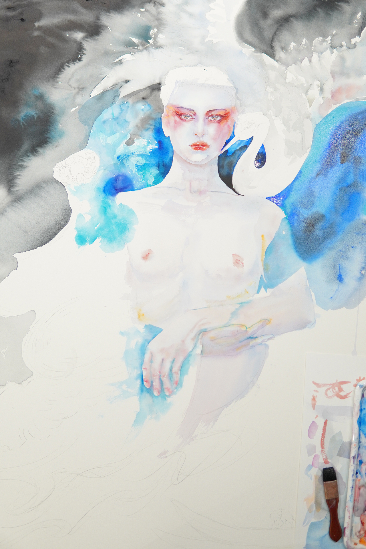 水彩《七月三号的梦》（图ZMjI1MTQ0NDg4） - 创作习作 - 站酷设计师超白大叔原创素材 - 站酷ZCOOL